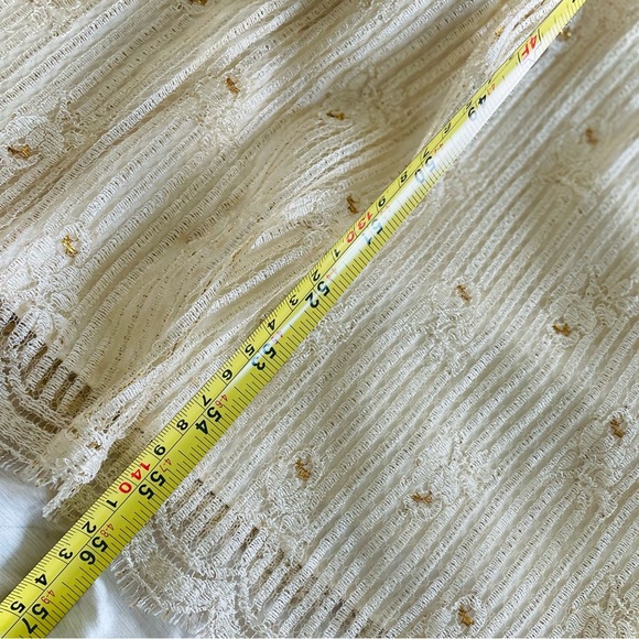 ISABELLE GERHART HOUSTON | 14 | BECKY BISOULIS Ivory Gold Lace Vtg Wedding Dress - Picture 10 of 16